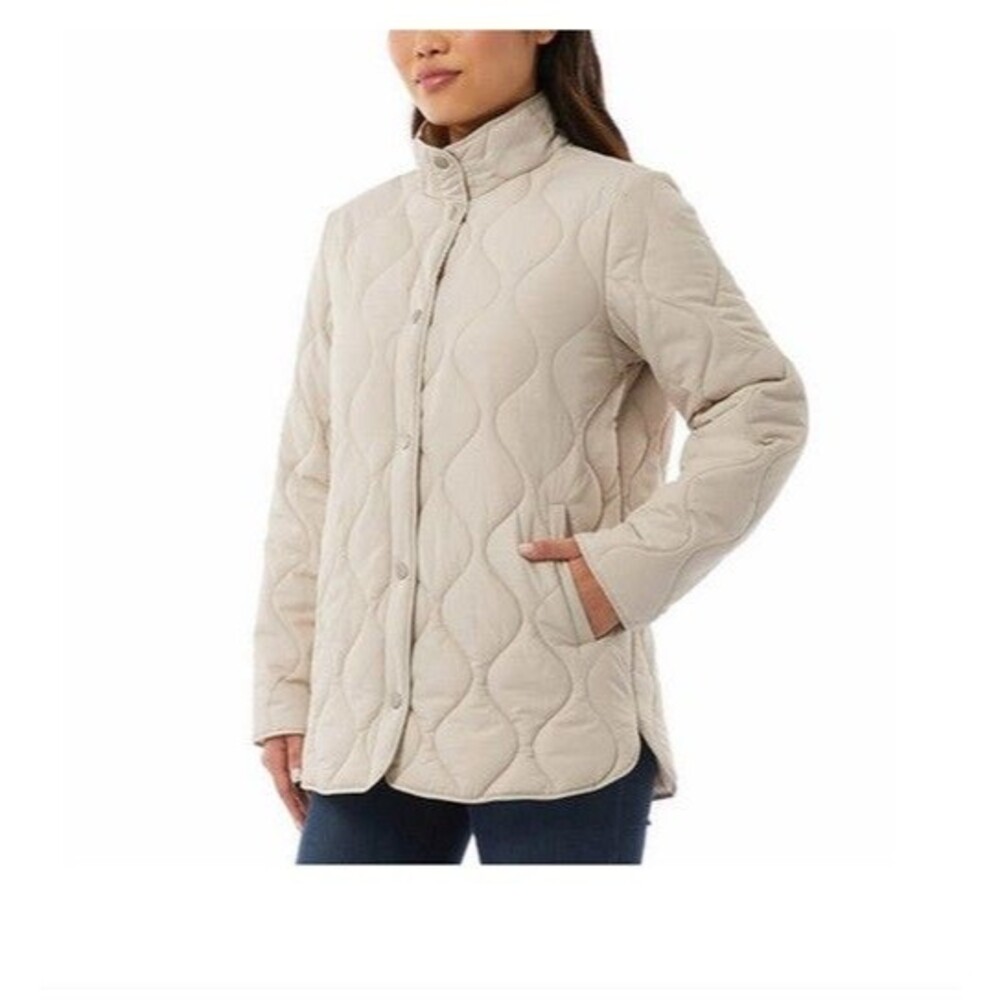 32 Degrees Quilted Jacket in Light Beige